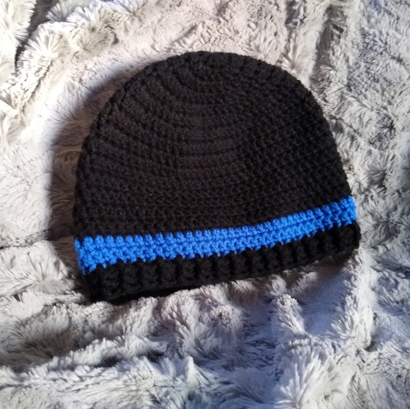 Handmade Other - Thin blue line beanie / Police hat / Crochet